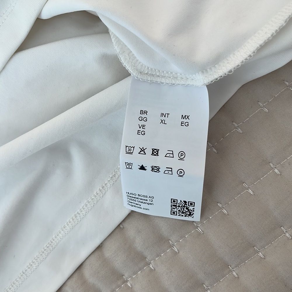 Boss Scoop Neck Stretch Jersey Top White Size XL‎ - Picture 9 of 10